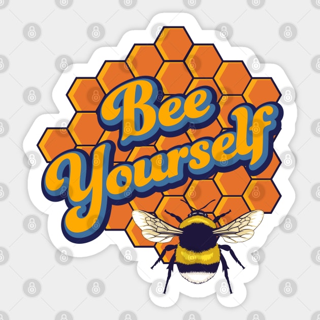 Bee Yourself Sticker by art object